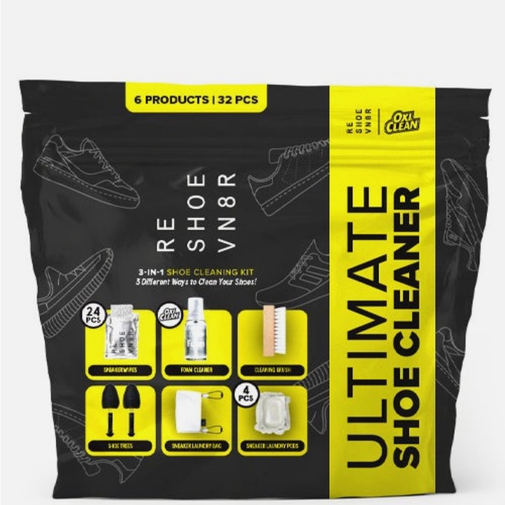 Ultimate Shoe Cleaner Kit - Black and Yellow